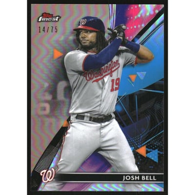 2021 Finest Rose Gold Refractors #32 Josh Bell