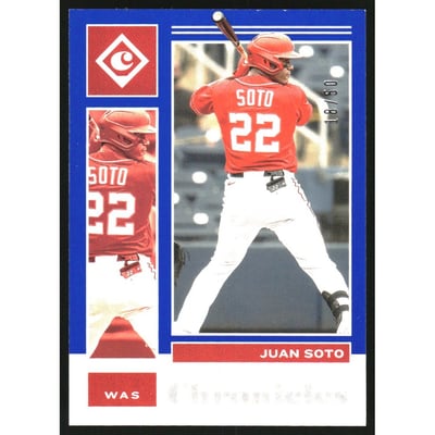 2021 Panini Chronicles Blue #44 Juan Soto