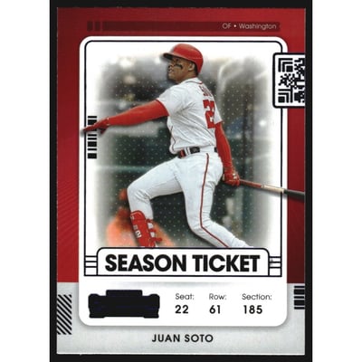 2021 Panini Contenders Season Ticket Blue #72 Juan Soto