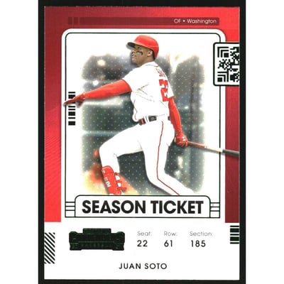 2021 Panini Contenders Season Ticket Green #72 Juan Soto