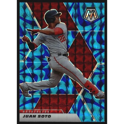 2021 Panini Mosaic Mosaic Reactive Blue #113 Juan Soto