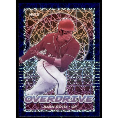 2021 Panini Overdrive Purple Velocity #13 Juan Soto