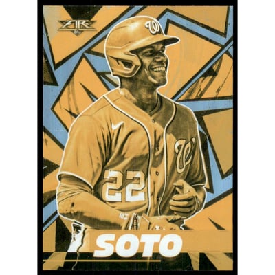 2021 Topps Fire Gold Minted #159 Juan Soto
