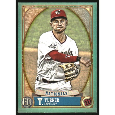 2021 Topps Gypsy Queen Turquoise #23 Trea Turner