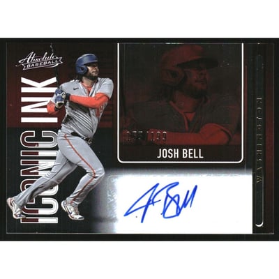 2022 Absolute Iconic Ink #16 Josh Bell/199