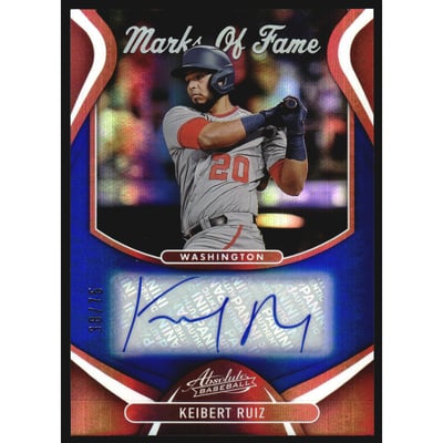 2022 Absolute Marks of Fame Spectrum Blue #4 Keibert Ruiz/75