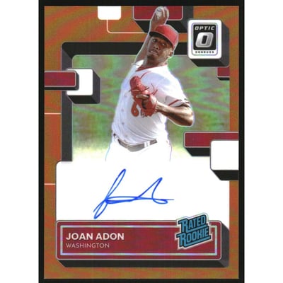 2022 Donruss Optic Rated Rookies Signatures Orange #55 Joan Adon/100