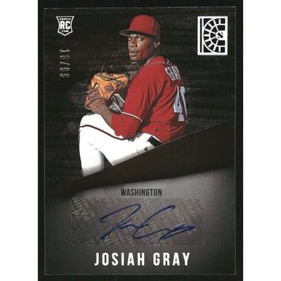 2022 Panini Capstone Rookie Autographs Holo Silver #39 Josiah Gray/99