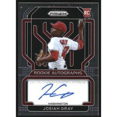 2022 Panini Prizm Rookie Autographs #15 Josiah Gray