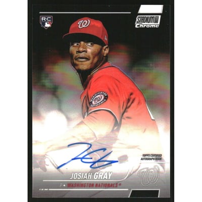 2022 Stadium Club Chrome Autographs #SCCBAJG Josiah Gray