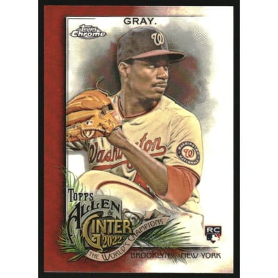 2022 Topps Allen and Ginter Chrome Orange Refractors #179 Josiah Gray