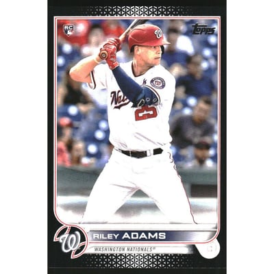 2022 Topps Black #158 Riley Adams