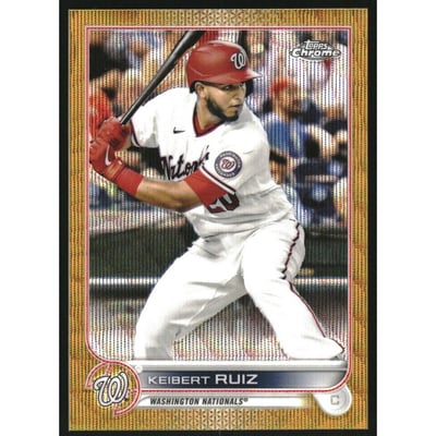 2022 Topps Chrome Gold Wave Refractors #218 Keibert Ruiz