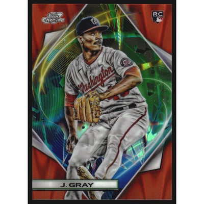 2022 Topps Cosmic Chrome Orange Galactic Refractors #173 Josiah Gray