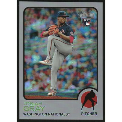2022 Topps Heritage Chrome Silver Refractors #125 Josiah Gray