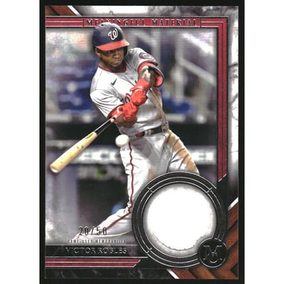 2022 Topps Museum Collection Meaningful Material Relics #MMR2VR Victor Robles