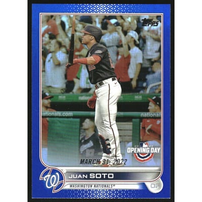 2022 Topps Opening Day Blue Foil #150 Juan Soto