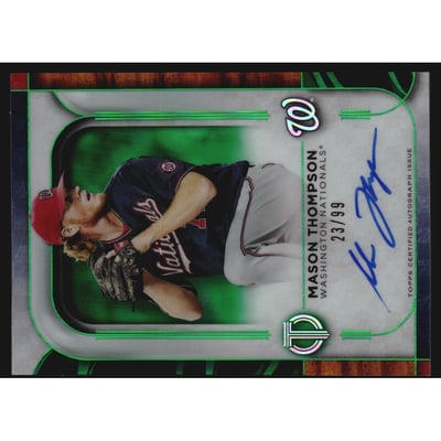 2022 Topps Tribute Autographs Green #TAMTH Mason Thompson