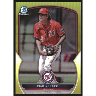 2023 Bowman Chrome Prospects Yellow Refractors #BCP212 Brady House
