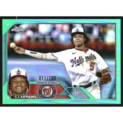 2023 Topps Chrome Aqua Refractors #185 CJ Abrams