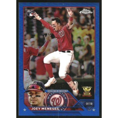 2023 Topps Chrome Blue Refractors #60 Joey Meneses