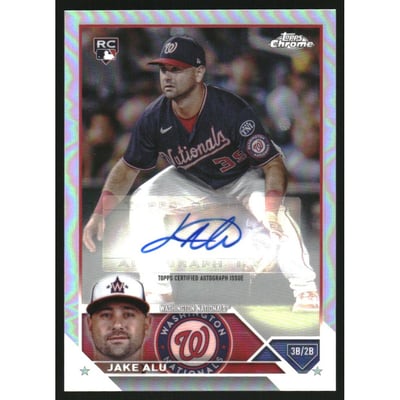 2023 Topps Chrome Update Autographs Refractors #ACJAL Jake Alu