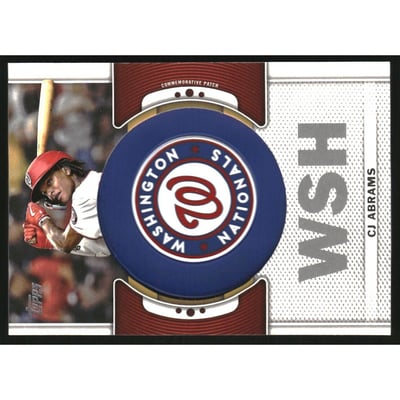 2023 Topps Team Logo Commemorative Patch #TLPCJA CJ Abrams