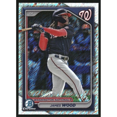 2024 Bowman Chrome Prospects Shimmer Refractors #BCP216 James Wood