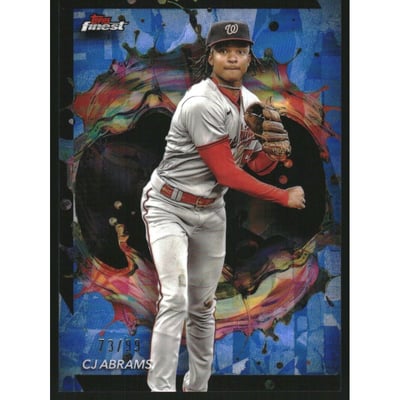 2024 Finest Blue Refractors #265 CJ Abrams