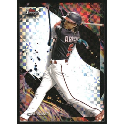 2024 Finest Checkerboard Refractors #157 CJ Abrams