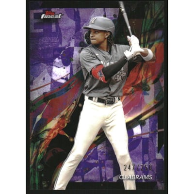 2024 Finest Purple Refractors #60 CJ Abrams