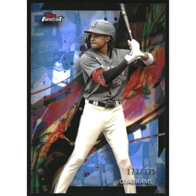 2024 Finest Sky Blue Refractors #60 CJ Abrams