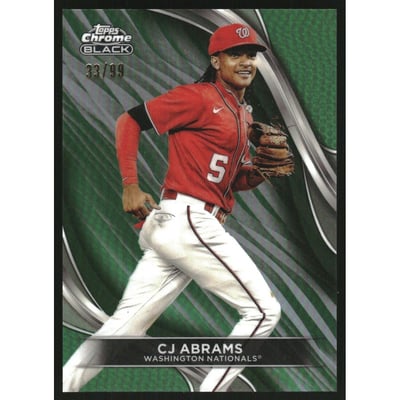 2024 Topps Chrome Black Green Refractors #33 CJ Abrams