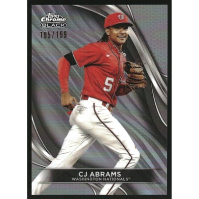 2024 Topps Chrome Black Refractors Parallel #33 CJ Abrams