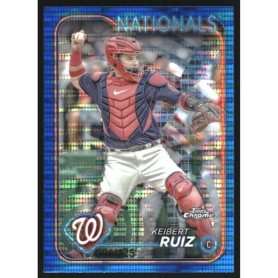 2024 Topps Chrome Blue Sonar Refractors #64 Keibert Ruiz