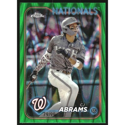 2024 Topps Chrome Green RayWave Refractors #247 CJ Abrams