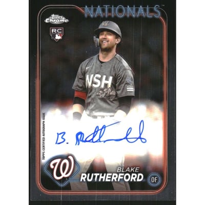 2024 Topps Chrome Rookie Autographs #RABR Blake Rutherford