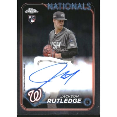 2024 Topps Chrome Rookie Autographs #RAJRU Jackson Rutledge