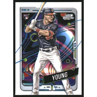 2024 Topps Cosmic Chrome White Hole Refractors #193 Jacob Young