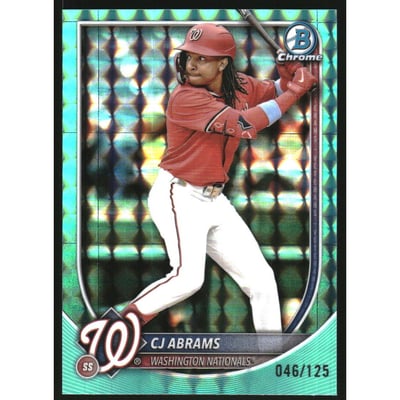 2025 Bowman Chrome Aqua Geometric Refractors #20 CJ Abrams