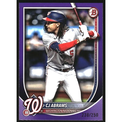 2025 Bowman Purple #49 CJ Abrams