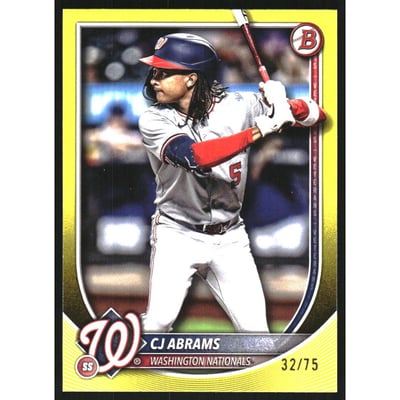 2025 Bowman Yellow #49 CJ Abrams