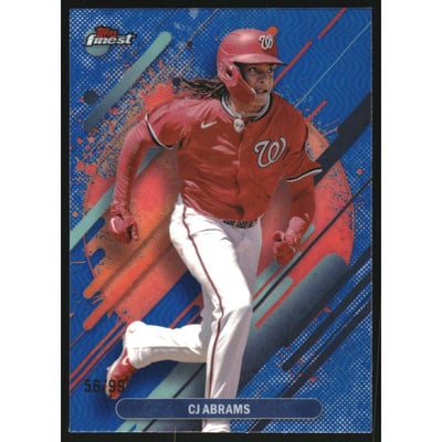 2025 Finest Blue Refractors #292 CJ Abrams