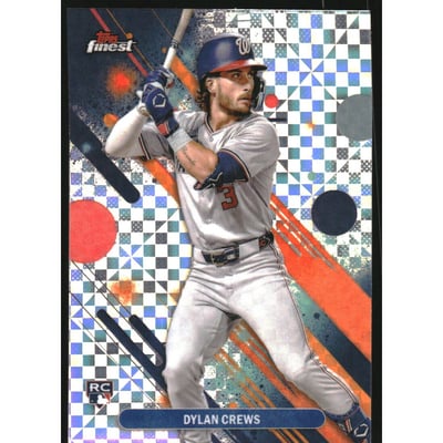 2025 Finest Checkerboard Refractors #34 Dylan Crews