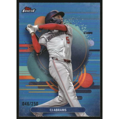 2025 Finest Sky Blue Refractors #133 CJ Abrams