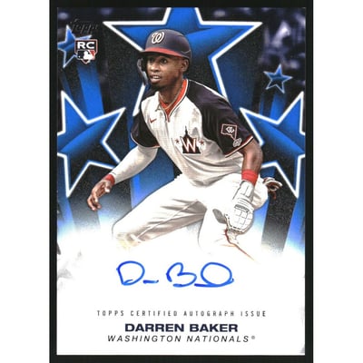 2025 Topps Baseball Stars Autographs Blue #BSADB Darren Baker