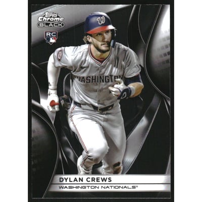 2025 Topps Chrome Black #127 Dylan Crews RC
