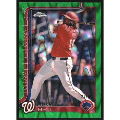 2025 Topps Chrome Green RayWave Refractors #263 Josh Bell