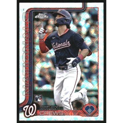 2025 Topps Chrome Logofractor #146 Dylan Crews RC