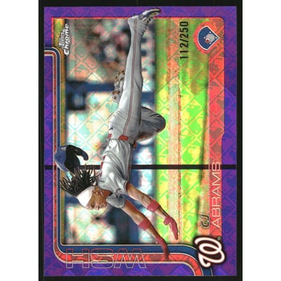 2025 Topps Chrome Logofractor Purple Refractors #176 CJ Abrams